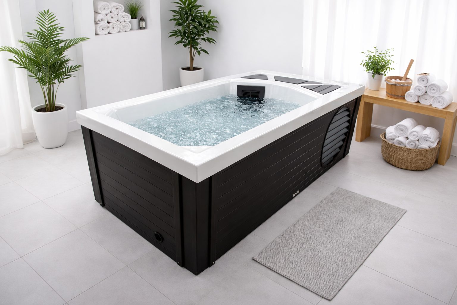 Bain froid Nordik 1 place, visuel d'ambiance non contractuel
